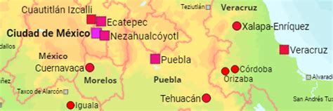 Mexico: States, Municipalities, Cities, Localities, .